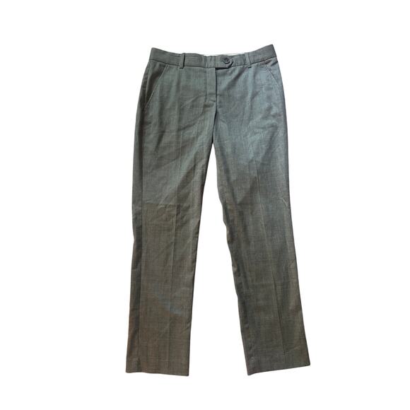 Women 4 Theory Gray Wool Slacks Dress Pants Trousers Slacks Work Career Suit - Picture 1 of 5